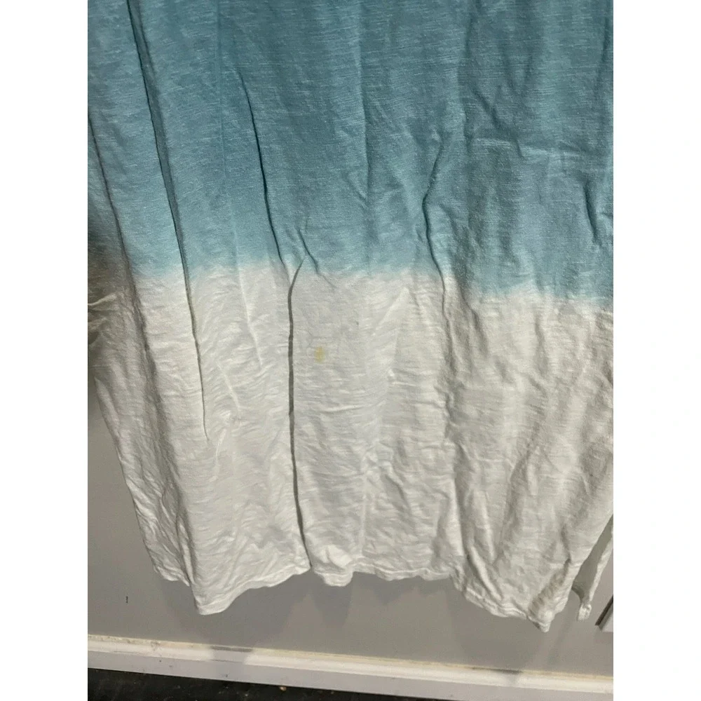Universal Thread Midi Dress Womens Medium Teal Ombre Dip Dye Sleeveless Casual - Picture 3 of 5